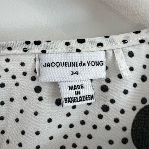 Jacqueline de Yong Women’s Short Sleeve Polka Dot size 34 Listed as Small - Picture 9 of 13